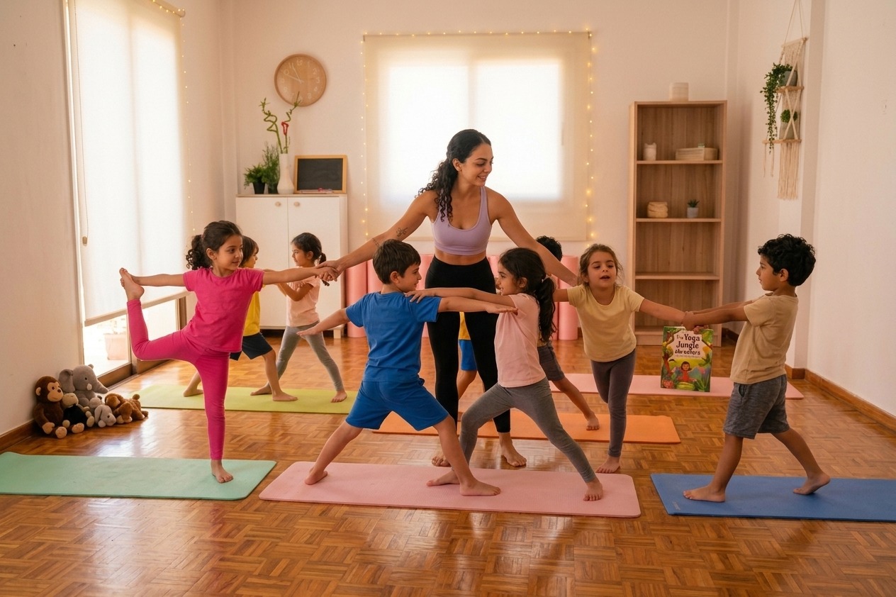 Kids yoga class in Nicosia